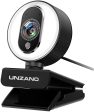 Unzano HD Webcam 1080P for Streaming with Ring Light, External Computer Web Camera with Dual Microphone, Autofocus Camera for PC Laptop Desktop Mac Video Calling Recording Skype Xbox One YouTube OBS Online Hot Sale