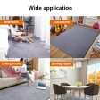 Wondo Area Rug Large Shaggy Rug Fluffy Imitation Rabbit Fur Floor Carpet Soft and Non-slip with 3m Nano Adhesive Tape for Living Room Dining Room Bedroom Kids Room Grey 140x200cm Cheap