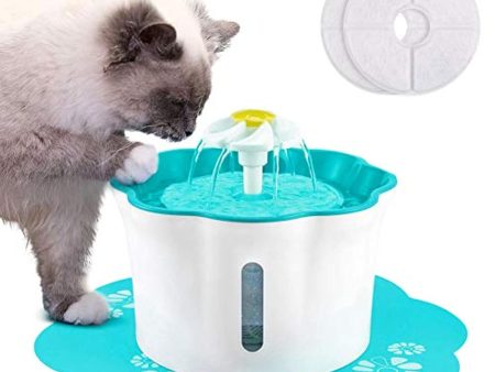 Shinea Icefei Cat Water Fountain, Automatic Cat Drinking Water Fountain Dog Water Dispenser Pet Fountain with 1 Silicone Mat for Cats Dogs Kitties Online Hot Sale