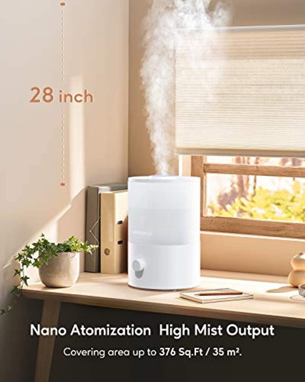 MegaWise Cool Mist Humidifiers with Water Filter for Babies, Bedroom, Nursery, Home and Office | Super Quiet Ultrasonic Vaporizer| Large Top-Refill 3.5L Water Tank lasts 35 Hours with Essential Oil Diffuser |7-Color Night Light | Auto Shut Off and Easy Cl on Sale