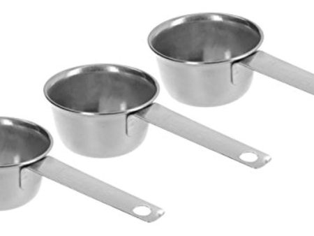 3Pc COFFEE MEASURING SCOOP 1 8 CUP Stainless Steel Online Sale