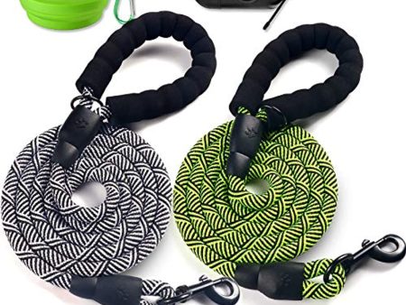 PAERCUTE 2 Pack6 FT Heavy Duty Dog Leash with Comfortable Padded Handle Reflective Dog leashes for Medium Large Dogs For Discount