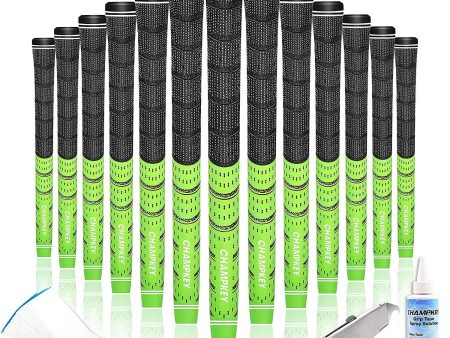 Champkey Multi Compound Golf Grips Set of 13 (5 Oz Solvent,Hook Blade,15 Tapes & Vise Clamp Available)-Choose Between 13 Grips & All Repair Kits and 13 Grips & 15 Tapes Sale