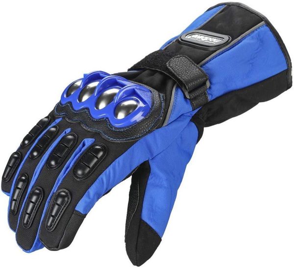 ILM Alloy Steel Bicycle Motorcycle Motorbike Powersports Racing Touchscreen Gloves (M, BLUE) For Sale