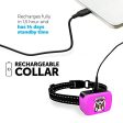 ELECANE Small Dog Bark Collar Rechargeable - Anti Barking Collar For Small Dogs - Smallest Most Humane Stop Barking Collar - Dog Training No Shock Bark Collar Waterproof - Safe Pet Bark Control Device (Red) Online Hot Sale