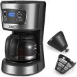 Gevi Coffee Maker, 5 Cups Small Programmable Coffee Machine with Reusable Filter, Keep Warm Function and Auto Shut-Off, 750ml, Grey Online Hot Sale