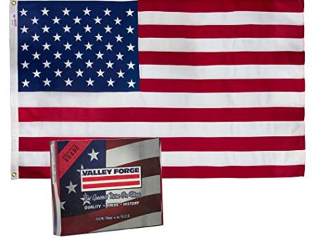 Valley Forge  Flag USDT3 Polyester American Flag, 3  x 5  Online now