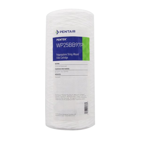 Pentair Pentek WP.5BB97P Big Blue Sediment Water Filter, 10-Inch, Whole House Polypropylene String-Wound Filter Cartridge, 10  x 4.5 , 0.5 Micron Discount