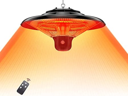 Warmaster Hanging Patio Heater Ceiling Mounted Infrared Heater for Outdoor Indoor Use, Hanging Electric Infrared Heater with Remote Control, Super Quiet Outdoor Heater for Balcony,Courtyard Sale