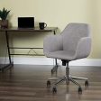 WESTERN COMFORT Collection Upholstered Home Office Desk Chair, Grey Online Hot Sale