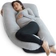 Vanlord  PharMeDoc Pregnancy Pillow, U-Shape Cooling Cover - Dark Grey with Detachable Side - Support for Back, Hips, Legs, Belly for Pregnant Women Online