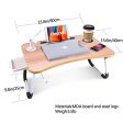 Hegreh Laptop Lap Desk for Bed Fits up to 17″ Laptops with Storage Drawer,Lamp,Cup Holder, Laptop Bed Tray Table, 23.6  Foldable Laptop Desk, Laptop Stand for Working, Writing,Reading and Breakfast Sale