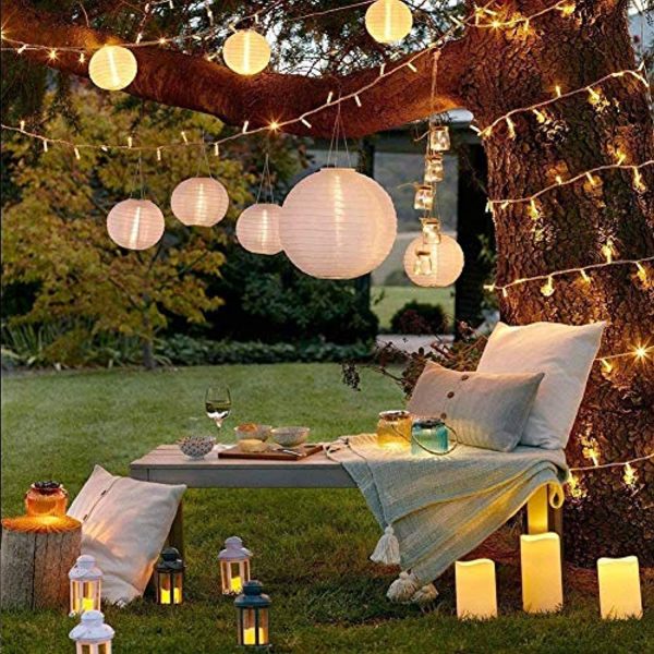 Unihoh Fairy Lights Battery Powered, 80 LEDs 33ft Waterproof Outdoor String Lights with Timer and 8 Lighting Modes for Bedroom Wedding Party Christmas Garden Patio Decoration (Warm White) Online now