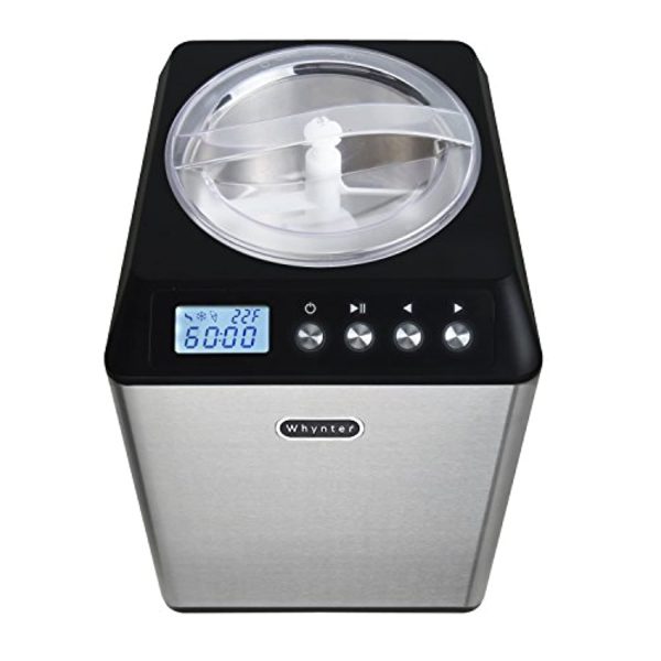 Whynter ICM-201SB Upright Automatic Ice Cream Maker 2 Quart Capacity Built-in Compressor, no pre-Freezing, LCD Digital Display, Timer, Stainless Steel Mixing Bowl, 2.1 Discount