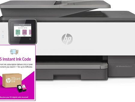 HP OfficeJet Pro 8025 All-in-One Wireless Printer, Smart Home Office Productivity, HP Instant Ink, Works with Alexa (1KR57A) For Sale