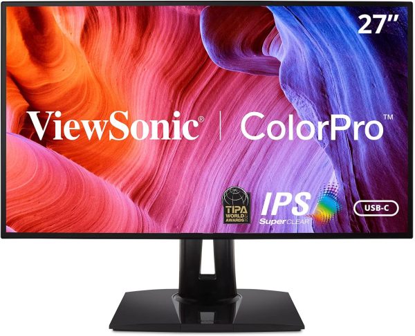 ViewSonic VP2468a 24-Inch Premium IPS 1080p Monitor with Advanced Ergonomics, ColorPro 100% sRGB Rec 709, 14-bit 3D LUT, Eye Care, 65W USB C, RJ45, HDMI, DP Daisy Chain for Home and Office Online