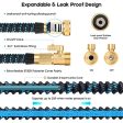 Unywarse Garden Hose Expandable Water Hose with 9 Function Spray Nozzle, Leakproof Expanding Flexible Outdoor Yard Hose with Solid Brass Fittings, Extra Strength 3750D Durable Car Wash Hose Pipe(25ft) Supply