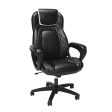 WESTERN COMFORT Collection Racing Style SofThread Leather High Back Office Chair, White Online now