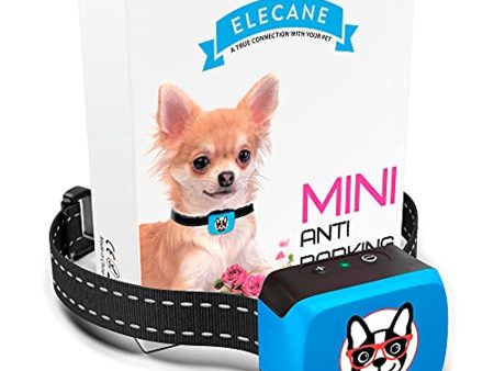 ELECANE Small Dog Bark Collar Rechargeable - Anti Barking Collar For Small Dogs - Smallest Most Humane Stop Barking Collar - Dog Training No Shock Bark Collar Waterproof - Safe Pet Bark Control Device Cheap