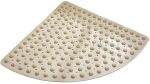 ZXCVBN Bathroom non-slip Fan-shaped Shower Room Mat Strong Adsorption Anti-skid Environmentally Friendly PVC No Smell Household bath mat (Color : Gray, Size : 70x70cm) Online Hot Sale