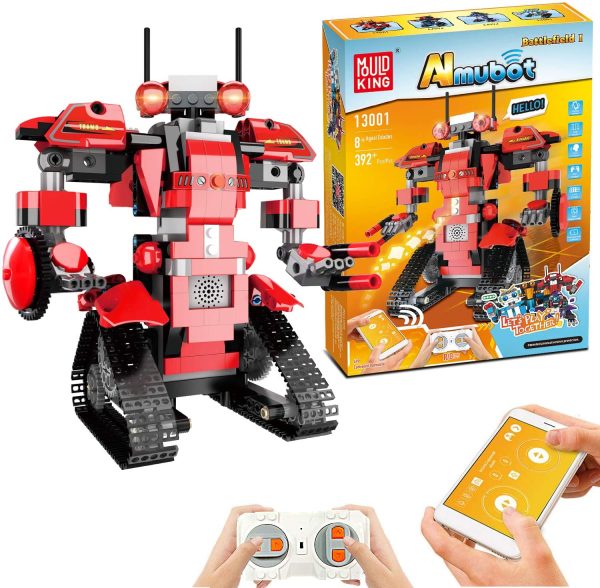 Anysun STEM Building Blocks Robot, Remote and APP Controlled Robot Creative Toys Educational Building Kits Intelligent Rechargeable Construction Building Robot Learning Toy Gift for Boys Girls Hot on Sale