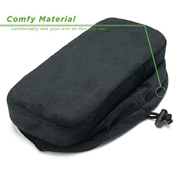 WESTERN COMFORT Mind Reader Arm Rest for Office Chair Air Plane, Ergonomic Arm Relief, Elbow Pillows, Arm Support Forearm Pressure Relief Soft Cushion, Everyday Use for Office, Car, Home-Set of 2, Black Sale