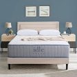 IULULU Mattress Topper for Queen Bed, Gel Swirl Memory Foam Soft Bed Topper for Back Pain, 3 inch, Light Blue Online