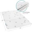 Biloban Trifold Mattress Topper for Pack N Play 38  x 26 , Waterproof Breathable Soft Portable Foldable Playard Mattress Topper, Baby Foam Playpen Mattresses with Removable Zippered Cover Online Hot Sale