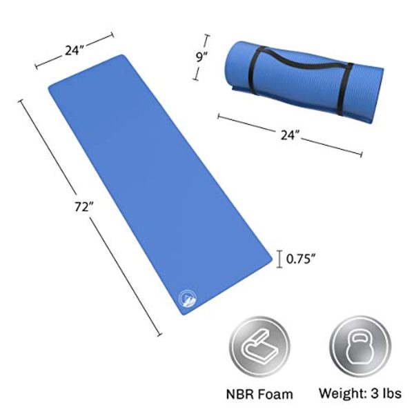 Wakeman Foam Sleep Pad- Extra Thick Camping Mat for Cots, Tents, Sleeping Bags & Sleepovers Fashion