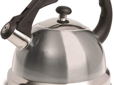 Weftnom Claredale Stainless Steel Whistling Tea Kettle, 2.2 Quarts, Red Sale