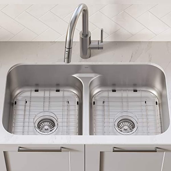 XINLEO  KBU32 Premier Kitchen Sink Double Bowl, Stainless Steel Online Hot Sale