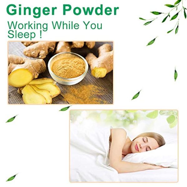 YTF TEWEAE  Ginger Foot Pads, Ginger Pads for Better Sleep, 2 in 1 Packaging Easy to Use for Foot Care, Warm Feet, Swelling Feet. Pure Natural Premium Ingredients Ginger Powder, Bamboo Vinegar, 12 Pads. Online Sale