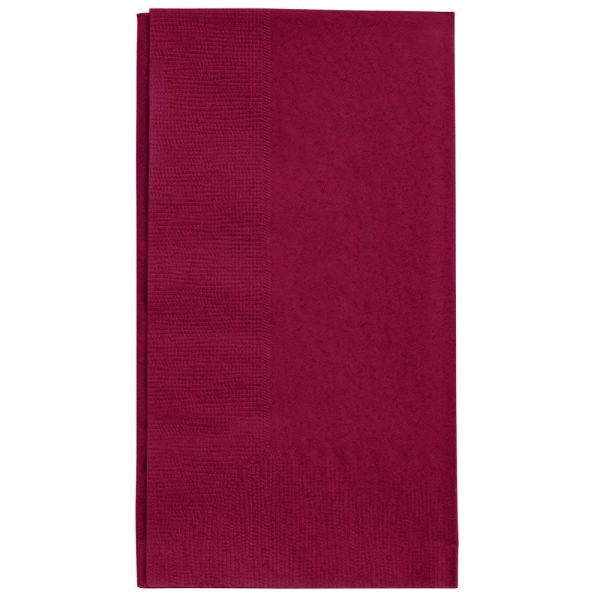 V PLUS  - PW-2 Ply Dinner Napkin Red- 125 2 Ply Red Dinner Napkins - Pack of 125ct Online Sale