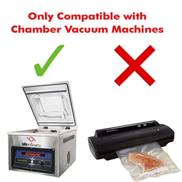 UltraSource Vacuum Chamber Pouches, 10  x 13 , 3 mil (Box of 1000) Online Hot Sale