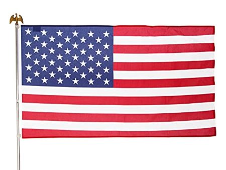 Valley Forge Flag AA-US1-1 Poly-Cotton American Flag Kit, 3  x 5  For Discount