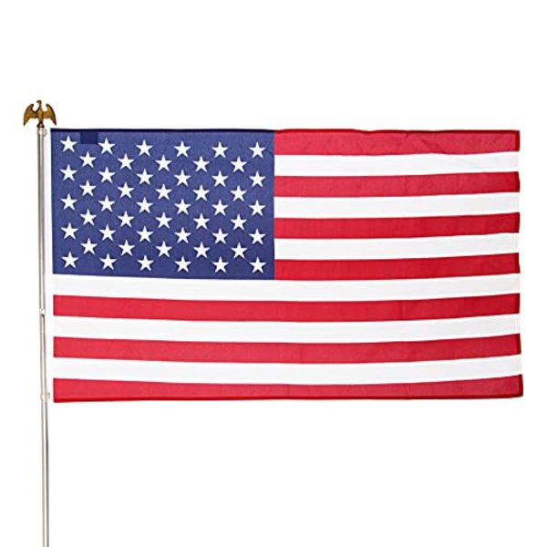 Valley Forge Flag AA-US1-1 Poly-Cotton American Flag Kit, 3  x 5  For Discount