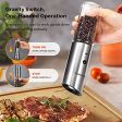 XinBaoLong【2021 Newest】 USB Rechargeable Electric Salt and Pepper Grinder  Gravity Salt and Pepper Grinder set , Adjustable Coarseness,Stainless Steel,Refillable Electric Pepper Mill For Discount