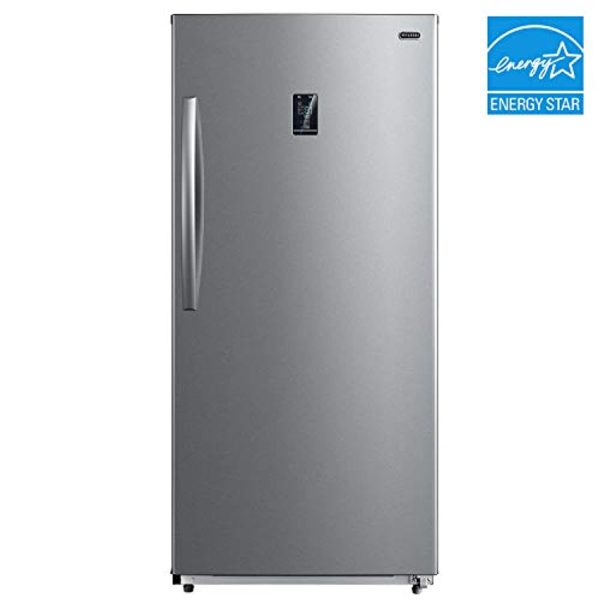 Whynter UDF-139SS 13.8 cu.ft. Energy Star Digital Upright Convertible Deep Stainless Steel Freezer Refrigerator, cu. ft Supply