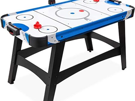 Best Choice Products 58in Mid-Size Arcade Style Air Hockey Table for Game Room, Home, Office w  2 Pucks, 2 Pushers, Digital LED Score Board, Powerful 12V Motor, Carrying Bag Online Sale