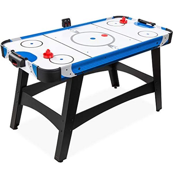 Best Choice Products 58in Mid-Size Arcade Style Air Hockey Table for Game Room, Home, Office w  2 Pucks, 2 Pushers, Digital LED Score Board, Powerful 12V Motor, Carrying Bag Online Sale