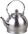 Weftnom 72258 Royal Stainless Steel Whistling Tea Kettle with Removable Infuser Basket, Folding Handle, 1 Quart Sale