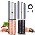 XinBaoLong【2021 Newest】 USB Rechargeable Electric Salt and Pepper Grinder  Gravity Salt and Pepper Grinder set , Adjustable Coarseness,Stainless Steel,Refillable Electric Pepper Mill For Discount