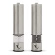 XinBaoLong Electric Salt and Pepper Grinder Set - Stainless Steel Battery Operated Salt and Pepper Shakers - Pepper Mills with Light and Adjustable Coarseness Online Sale