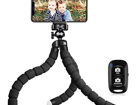 Aazomba Tripod S, Premium Flexible Phone Tripod with Wireless Remote, Mini Tripod Stand for Cameras GoPros Mobile Devices Cheap