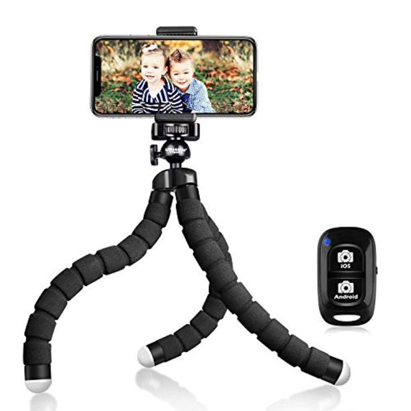 Aazomba Tripod S, Premium Flexible Phone Tripod with Wireless Remote, Mini Tripod Stand for Cameras GoPros Mobile Devices Cheap