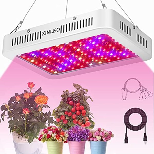 XINLEO 1000W LED Grow Light, Full Spectrum Dual chip Plant Grow Lights, for Greenhouse Indoor Plant Veg and Flower, Seeding, Flowering Fruiting Grow lamp. Cheap