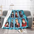 Ultra Soft Light Weight Kpop Band Throw Blanket Air Conditioning Blanket Comfy Fluffy Quilt for Bed Couch Sofa Living Room Picnic 50x40 60x50 80x60 Inches Supply