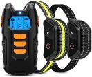 Flittor Dog Training Collar, Shock Collar for Dogs with Remote, 2 Receiver Rechargeable Dog Shock Collar, 3 Modes Beep Vibration and Shock Waterproof Bark Collar for Small, Medium, Large Dogs Fashion