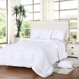 Utopia Bedding All Season Comforter - 250 GSM Plush Microfiber Fill - Quilted Duvet Insert with Corner Tabs Box Border Stitched Comforter - Full Queen - White Discount