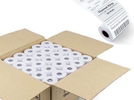 Thermal King, 2 1 4  x 50  Thermal Paper, 50 Rolls For Cheap